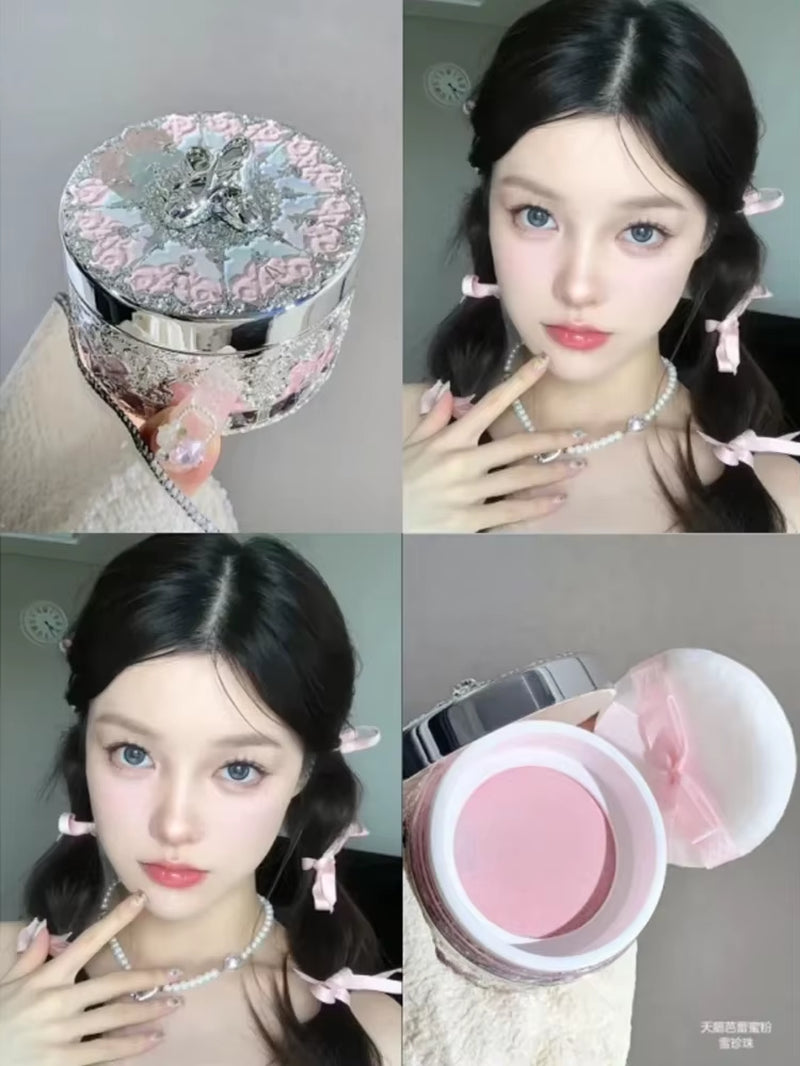 Flower Knows Swan Ballet Loose Powder Oil Control Long Lasting Matte Waterproof Sweatproof Korea Luxury Facial Makeup Cosmetics