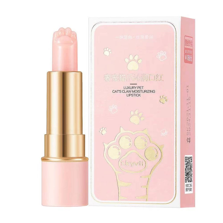 Moisturizing Temperature Color Changing Lip Balm, Cute Cat Paw Lip Balm, Color Changing Lipstick Nourish Thermochromic Lip Balm