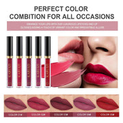Beginner Makeup Kit with five lip gloss colors for girls and women, portable travel cosmetic set.