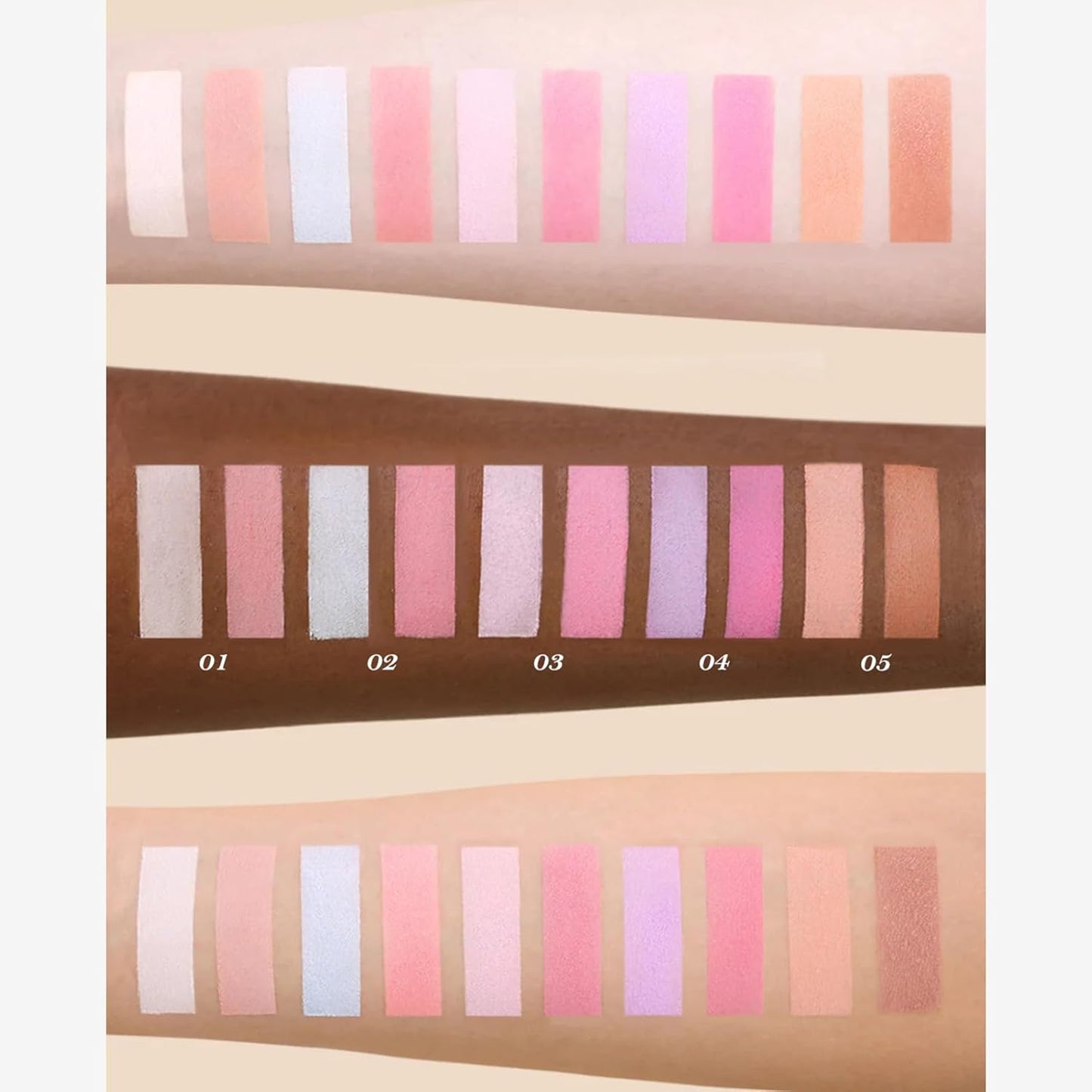 Butterfly Cloud Collar Rouge Box Blush & Contour Duo Powder,Brown+Nude Two Tone Matte Blush for Cheeks Bulidable & Blendable Palette,0.21 Oz(05 Pearwood)