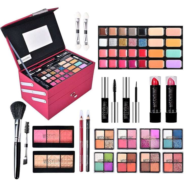Professional Makeup Kit, Portable Makeup Kit, Cosmetics Kit for Women, All in 1 Makeup Kit, Full Start Cosmetics Set for Women and Girls, Includes Cosmetics and Makeup Tools