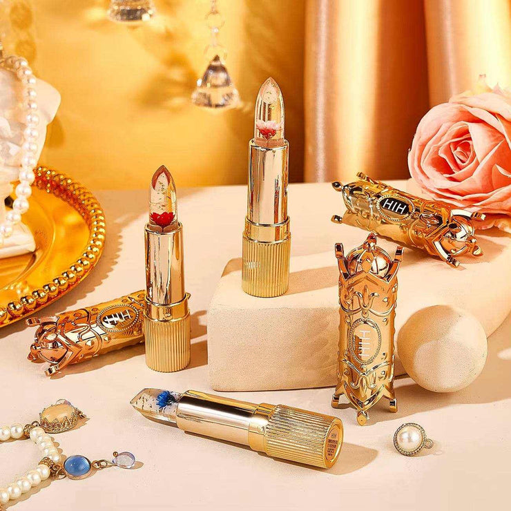 Petals Lipstick Temperature Color Changing Lip Moisturizing Balm Female Makeup Sexy Lip Gloss Shiny Lipstick
