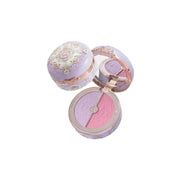 Butterfly Cloud Collar rouge box highlighting and blush duo powder with pink matte finish and intricate embossed design