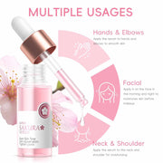 Sakura Skincare Set for Teen Girls & Women, 32PCS Face Care Kit with Cherry Blossom Essence, Serum, Cleanser, Lip Mask, Mud Mask & More