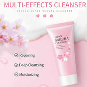 Sakura Skincare Set for Teen Girls & Women, 32PCS Face Care Kit with Cherry Blossom Essence, Serum, Cleanser, Lip Mask, Mud Mask & More