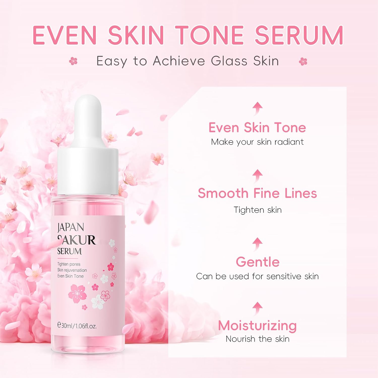 Skin Care Set, Gift Sets Skin Care Kit for Teenage Girls - JAPAN Cherry Blossom Skincare Sets Cleanser, Toner, Serum, Face Cream, Travel Kit for Women Kids Teenagers(15Pcs)