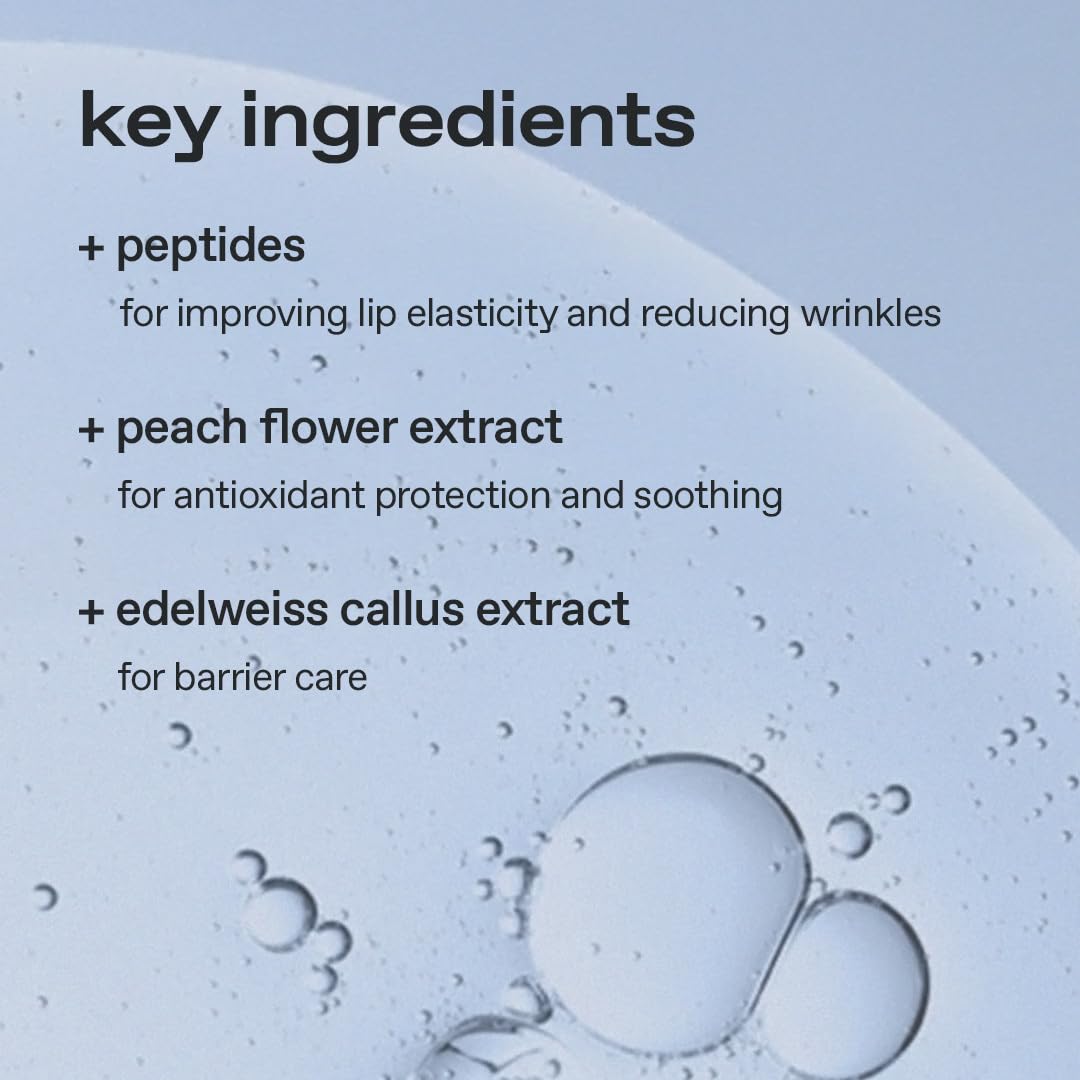 Peach Peptide Repair Lip Balm #Palepink, Peptide‑Infused Nourishing Lip Balm, Cruelty‑Free and Artificial Fragrance‑Free, Moisturizes and Smooths Dry Lips, Unscented, 0.3 Oz