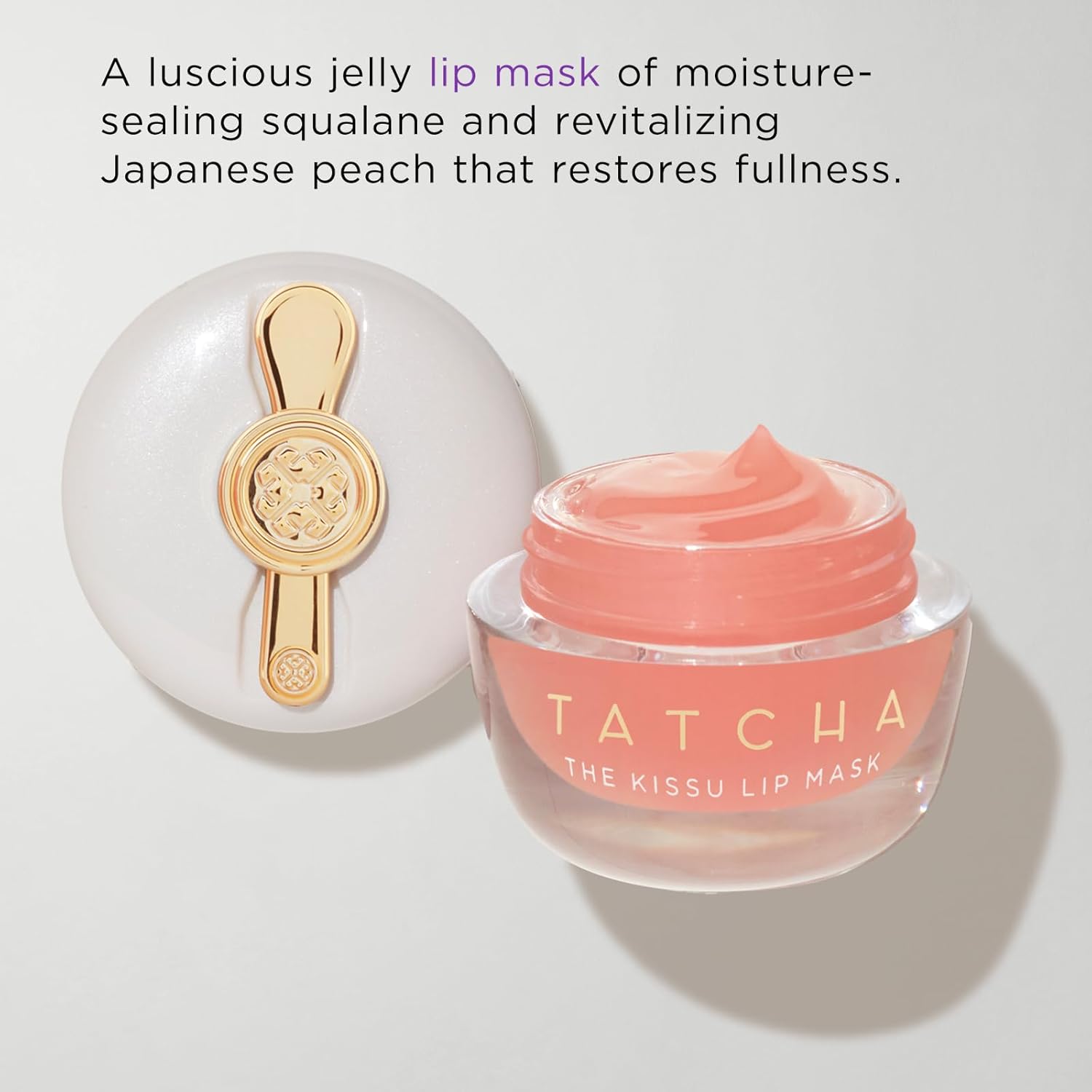 Tatcha Kissu Lip Mask | Overnight Lip Mask, Visibly Plumps and Softens for Lush Lips, 9.0 G | 0.32 Oz