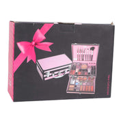 Full makeup kit with carrying case and brushes for daily and professional use