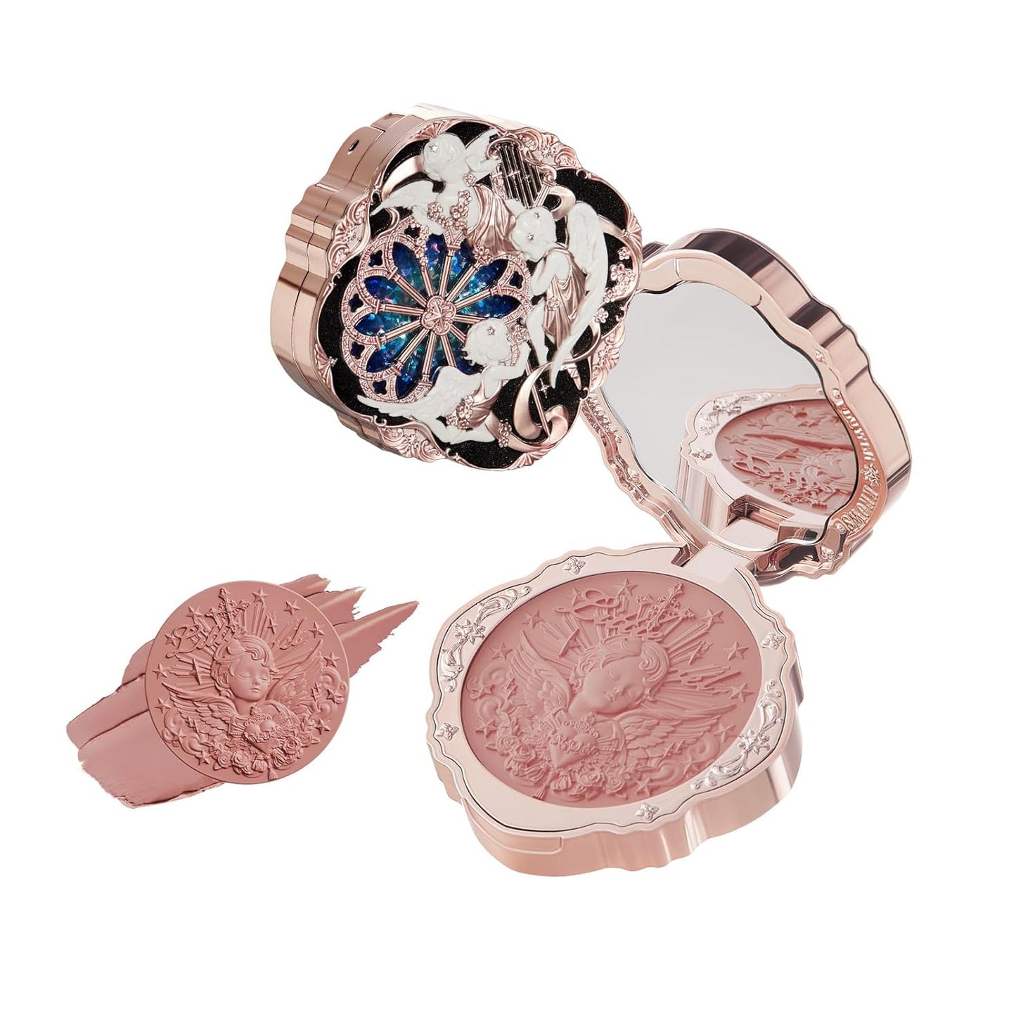 Little Angel Cream Blush,Warm Pink Hydrating Blush for Cheeks,Buildable & Blendable Dewy Face Makeup,Soft Long-Lasting Cute Make up for Women & Girls,0.21 Oz(02 Floral Praise,6G)