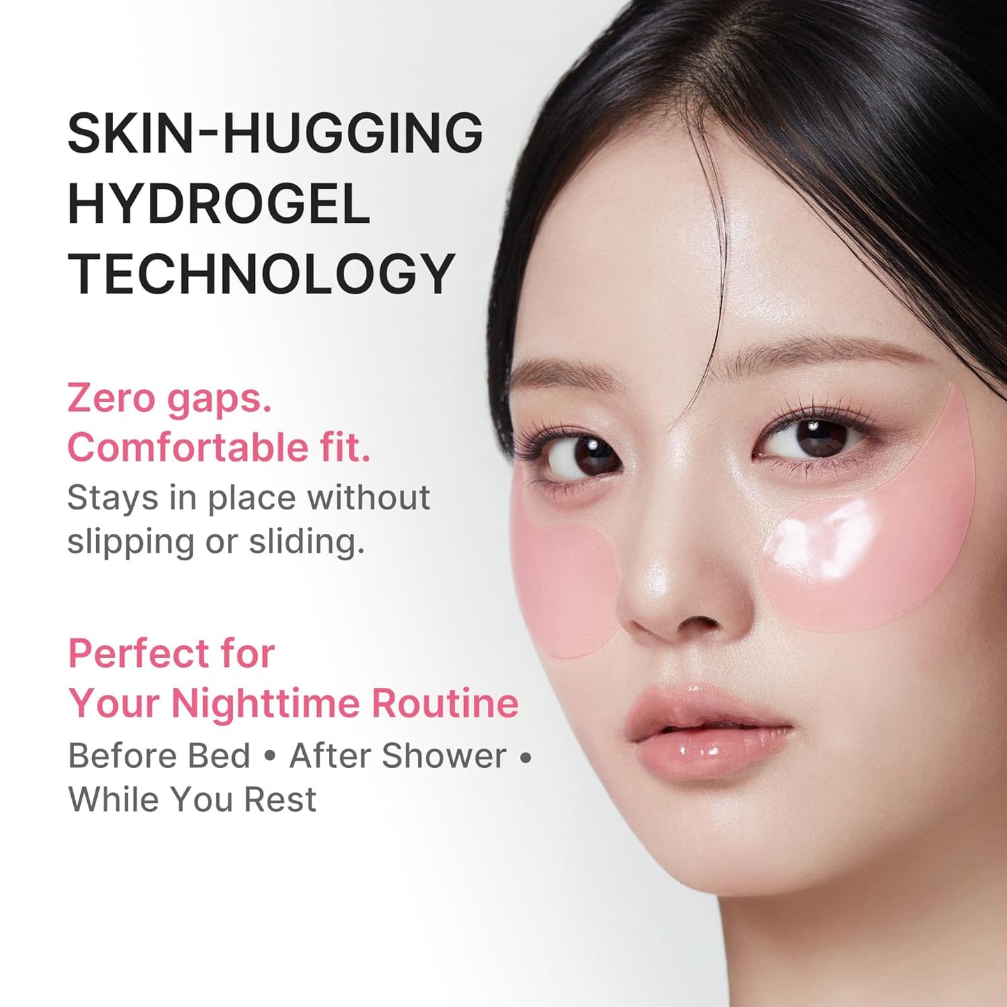 Eye Patch PDRN Caffeine Collagen | Gel Eye Patches for the Appearance of Dark Circles, Undereye Bags | Firming, Age-Defying Care with Retinol, Collagen | Korean Skincare | 30 Pairs
