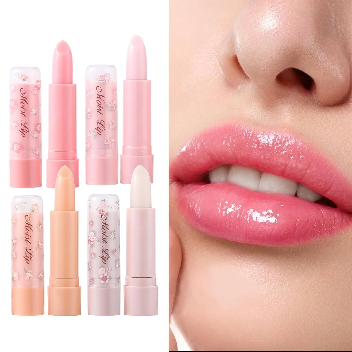 Color Changing Lipstick Set, Orange Pink White Ph Magic Lipstick Waterproof Long Lasting 24 Hour Lip Balm Kit for Women Girls (Multi 01, 12Pack)