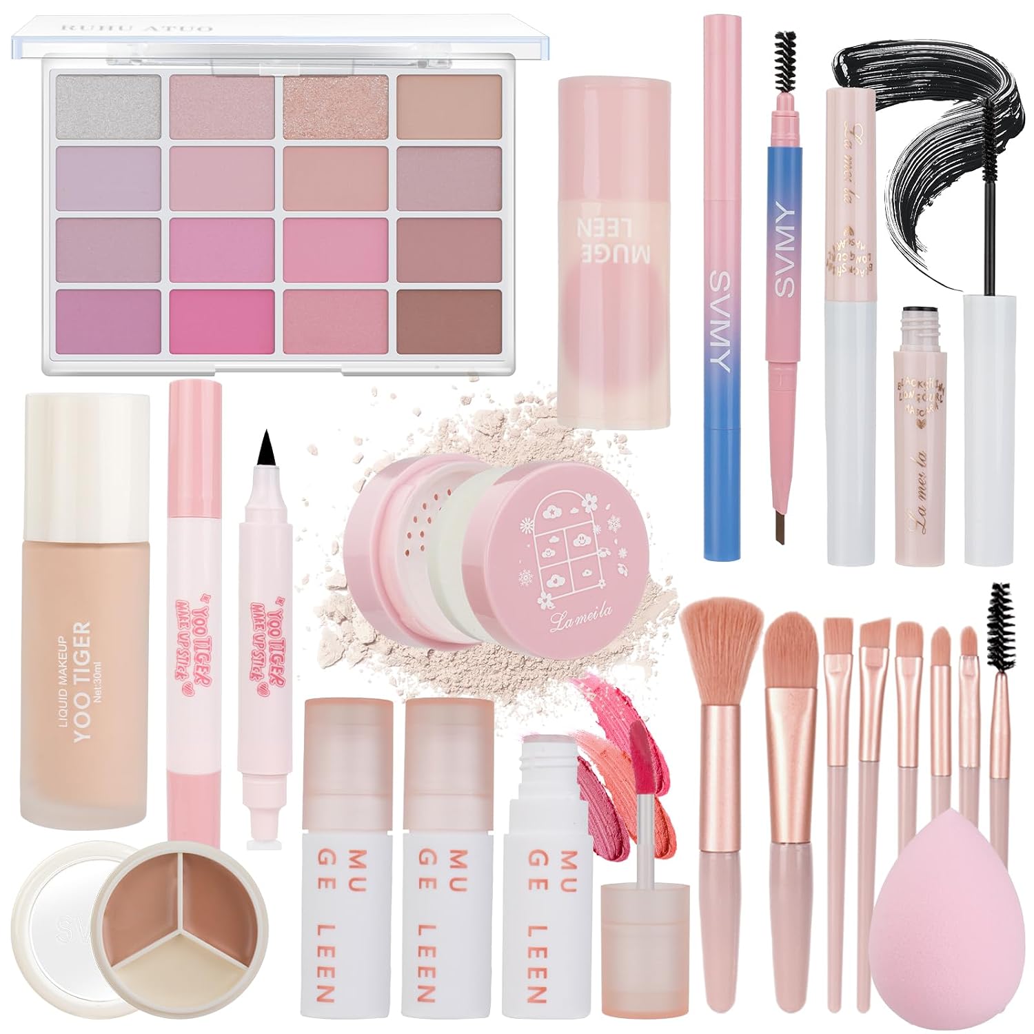 Makeup Set All in One Makeup Kit for Women and Teens Makeup Sets for Women Full Kit Makeup Kits for Teens Makeup Gift Set for Girls (Pink)