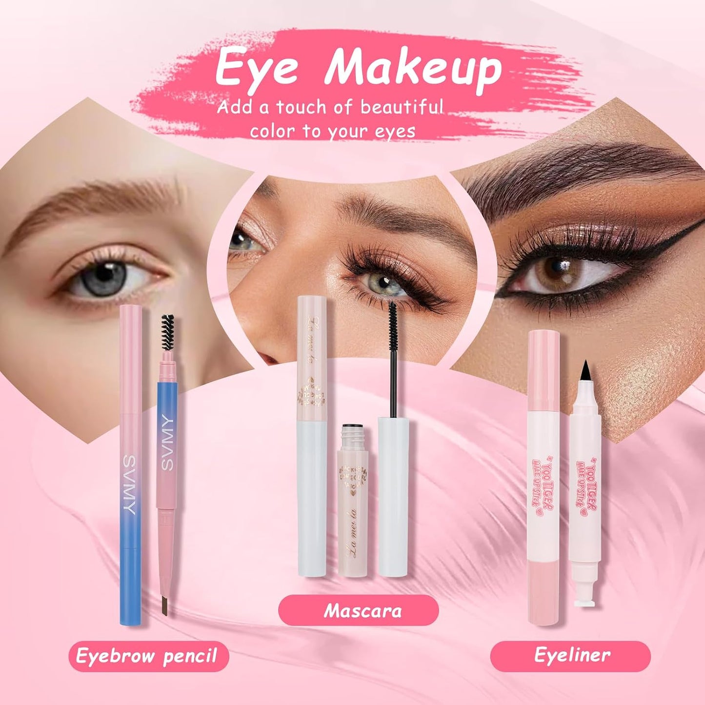 All-in-One Makeup Set for Women, Girls & Teens – Full Compact Pink Cosmetic Kit, Perfect Gift Set
