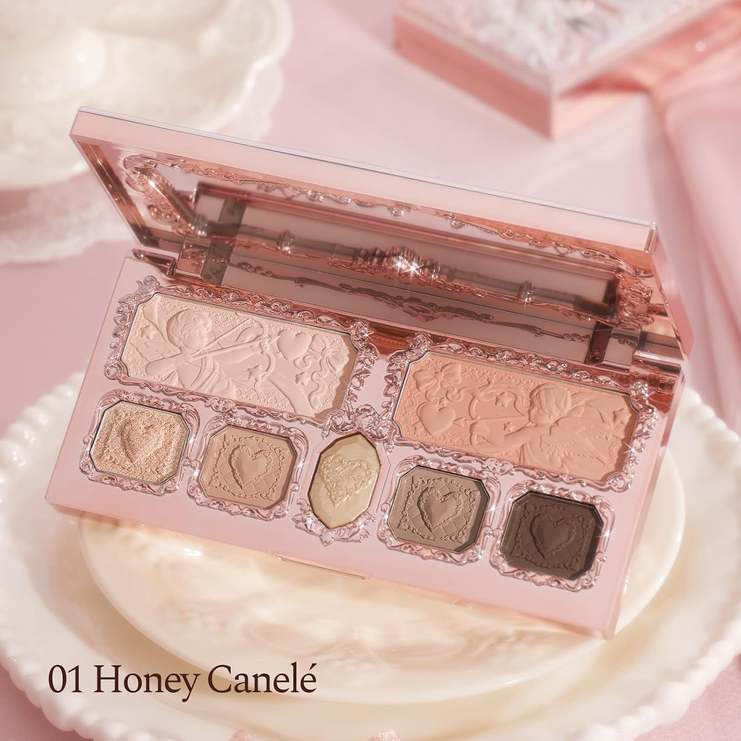 Jun-Forest Reverie Gift Box Set,13-Piece Beauty Kit,Includes Make-Up Palette,Lipgloss,Blush,Solid Perfume,Hand Cream,Perfect Easter Birthday Make up Gift