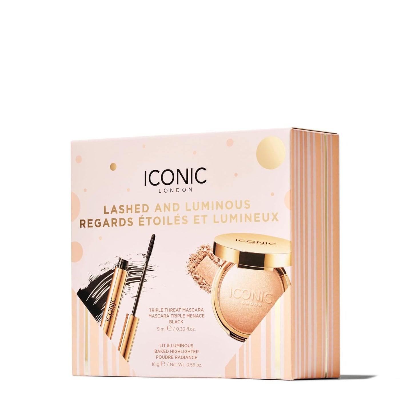ICONIC LONDON Makeup Set for Natural Glow and Radiant Highlight, Perfect for Stocking Stuffers, Travel-Friendly, Cruelty-Free, Vegan Makeup