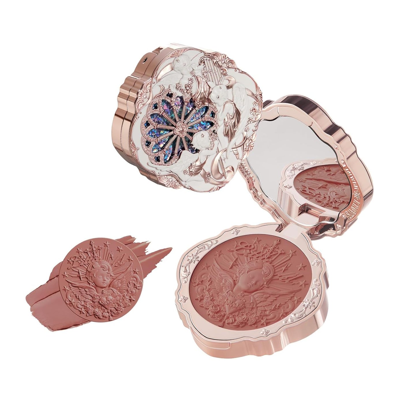 Little Angel Cream Blush,Warm Pink Hydrating Blush for Cheeks,Buildable & Blendable Dewy Face Makeup,Soft Long-Lasting Cute Make up for Women & Girls,0.21 Oz(02 Floral Praise,6G)