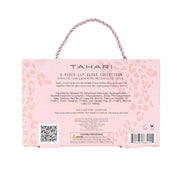 Tahari 5-Piece Lip Gloss Set with hydrating, high-shine formula in travel-friendly packaging