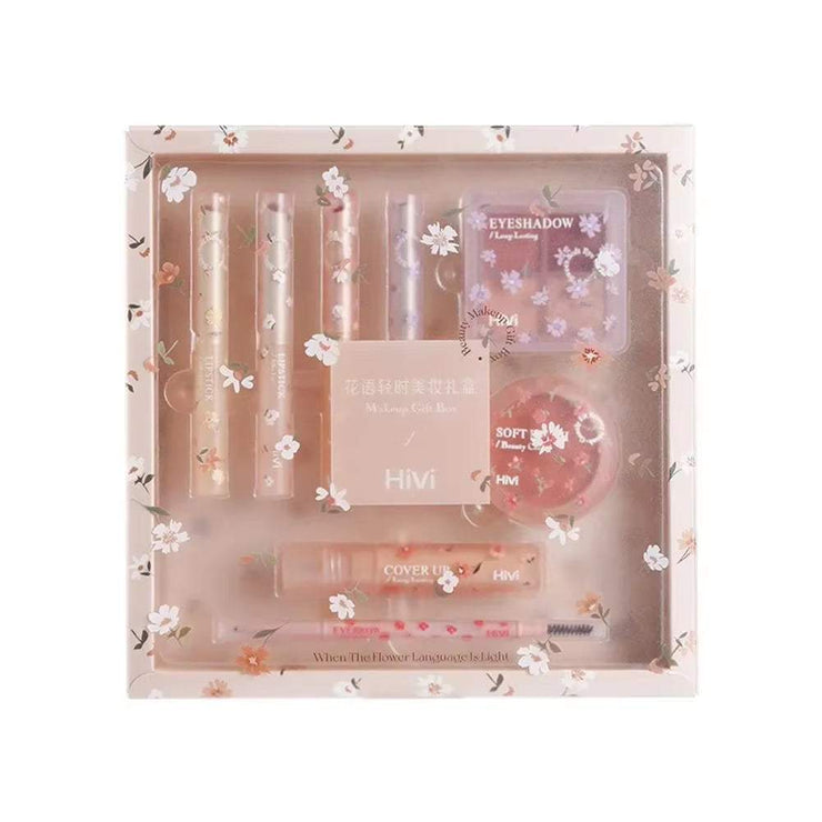 Christmas Gift Makeup Set Box Full Lip Gloss Glitter Eyeshadow Palette Lipstick Highlight Powder Blush Women Cosmetics Makeup