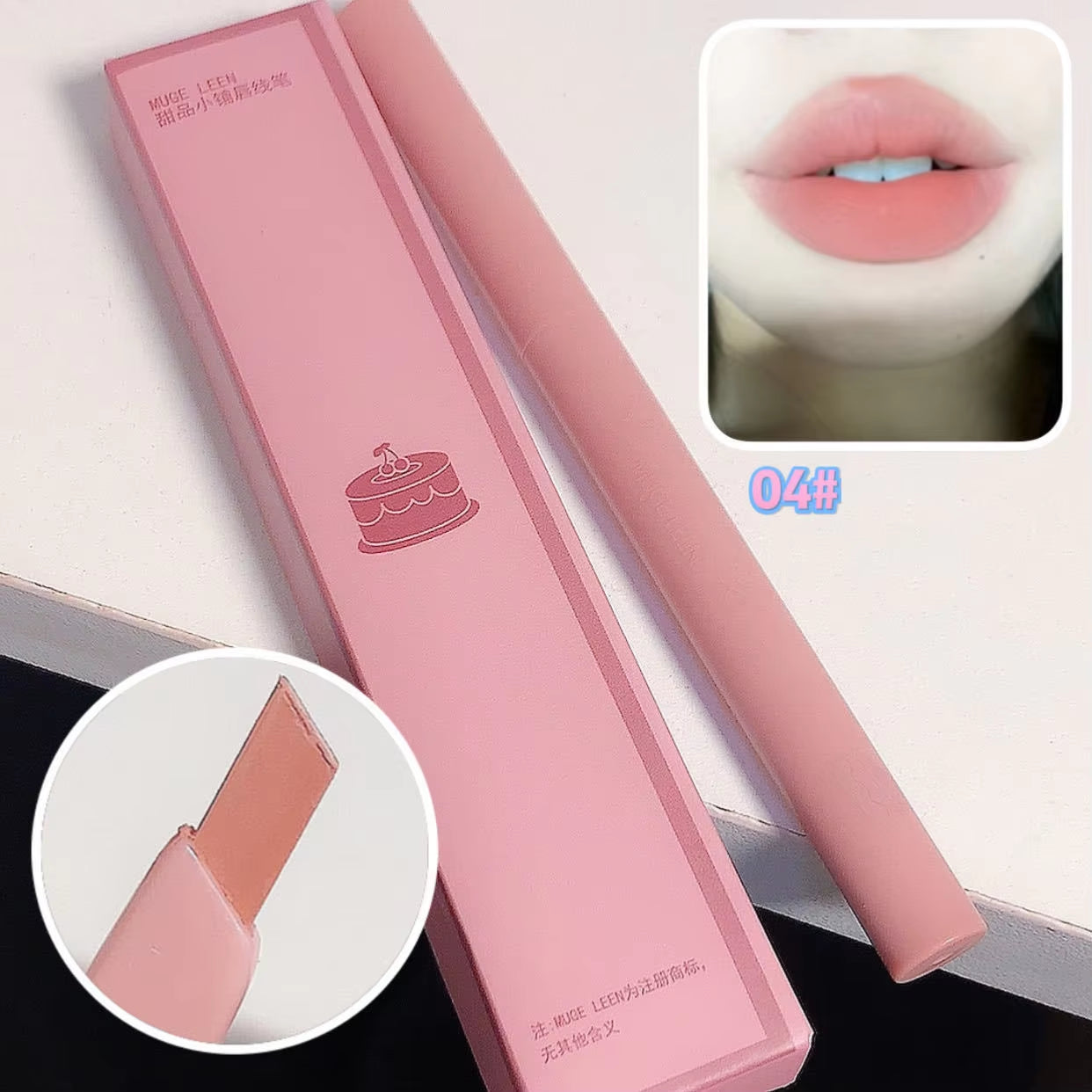 Lápiz Labial Mate de Terciopelo 3D – Delineador de Labios Resistente al Agua, Duradero, Contorno Natural, Línea de Contorno, Maquillaje