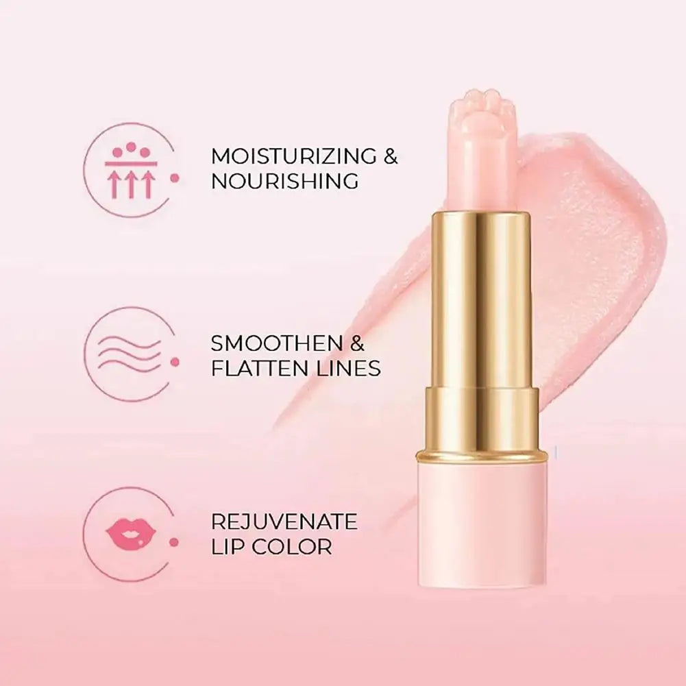 Moisturizing Temperature Color Changing Lip Balm, Cute Cat Paw Lip Balm, Color Changing Lipstick Nourish Thermochromic Lip Balm