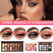 All-in-One Makeup Kit with eyeshadow, lipstick, eyeliner, eyebrow pencil, and brush set for women, teens, and girls, perfect for travel and beginners to professionals.