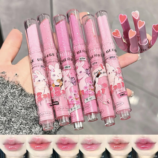 Jelly Lipstick Set – 6 Colors, Hydrating & Tinted Lip Balm
