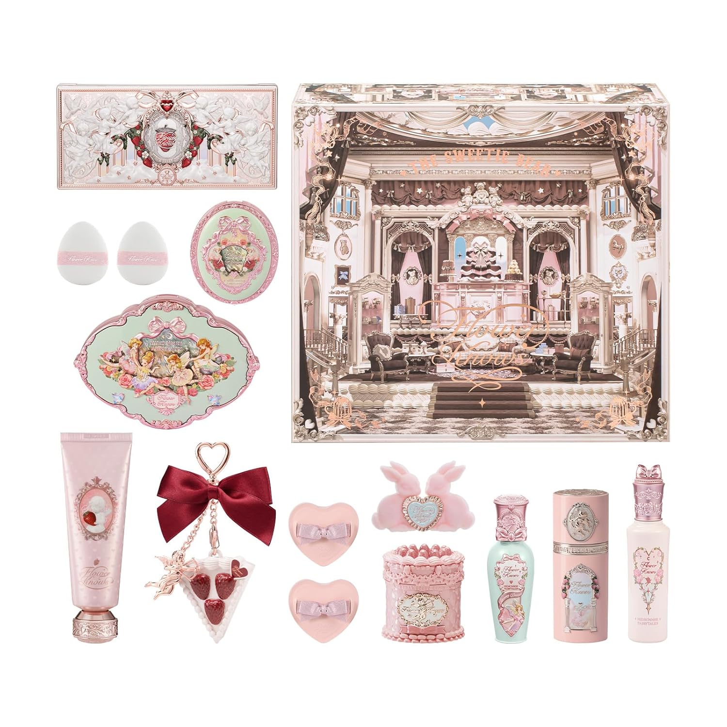 Jun-Forest Reverie Gift Box Set,13-Piece Beauty Kit,Includes Make-Up Palette,Lipgloss,Blush,Solid Perfume,Hand Cream,Perfect Easter Birthday Make up Gift