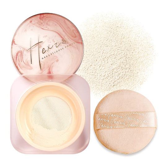 Loose Setting Powder, Face Powder Makeup & Finishing Powder for Light, Medium & Tan Skin Tones, Mattifying Finish and Shine Control Light-Skinned