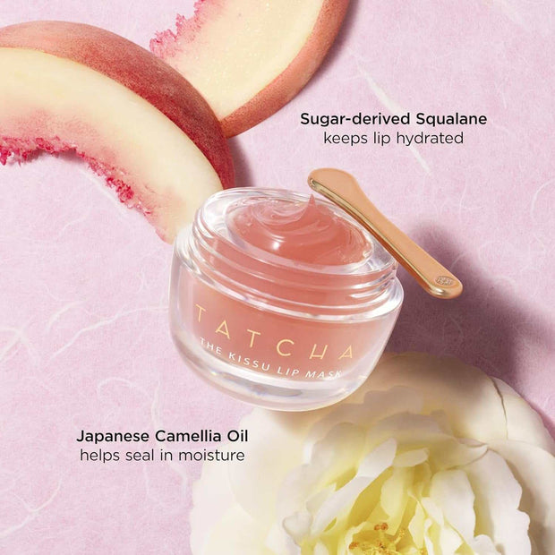 Kissu Lip Mask | Overnight Lip Scrub Exfoliator to Plump and Hydrate Lips, 9.0 G | 0.32 Oz