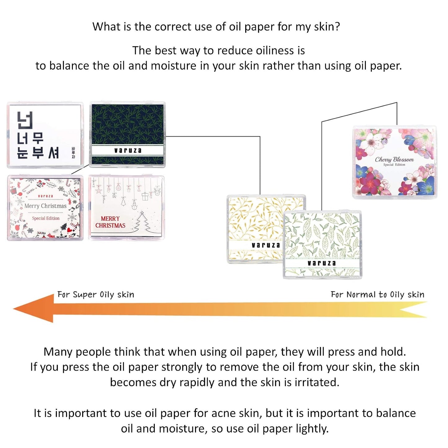 [100 Counts + Mirror Case] Cherry Blossom Natural Oil Blotting Paper for Face Korean with Mirror Case