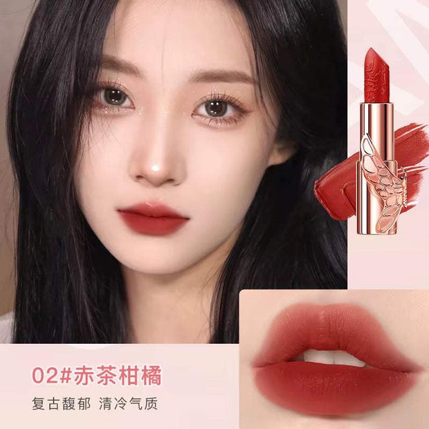 2 Set Lip Butterfly Box Lipstick Matte Velvet Lipsticks Party Lipstick Nonstick Cup Lip Gloss Lips Makeup Waterproof Cosmetics