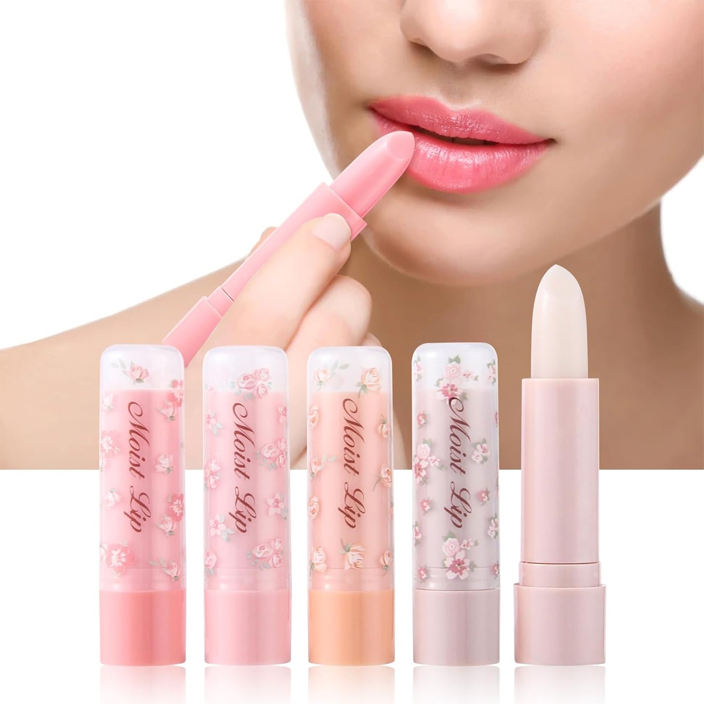 Color Changing Lipstick Set, Orange Pink White Ph Magic Lipstick Waterproof Long Lasting 24 Hour Lip Balm Kit for Women Girls (Multi 01, 12Pack)