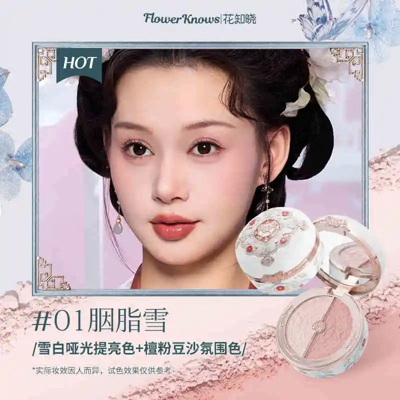 Flower Knows Little Angel Blushes Lightweight,Smooth,Long-Lasting All-Day Face Enhancing Makeup Korean Blush Cream for Cheek