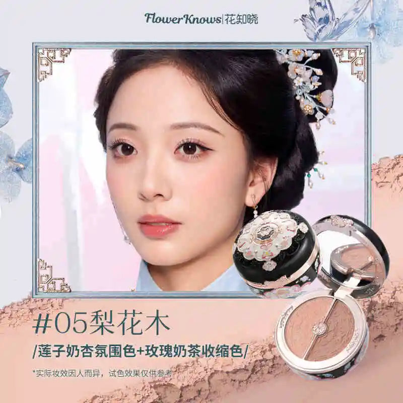 Flower Knows Little Angel Blushes Lightweight,Smooth,Long-Lasting All-Day Face Enhancing Makeup Korean Blush Cream for Cheek