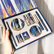 Makeup Set for Women, All in One Palace Makeup Kit, Lipstick Concealer BB Cream Foundation Eyeliner Eyeshadow Palette Eyebrow Brush with Delicate Gift Box 8PCS Set for Christmas Valentine'S Day Mother'S Day Girlfriend Birthday