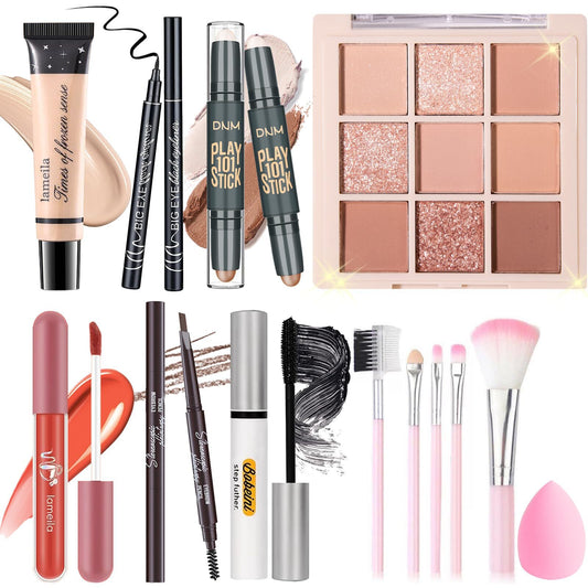 Makeup Set Kit for Women Girls Teens Includes 9 Color Eyeshadow