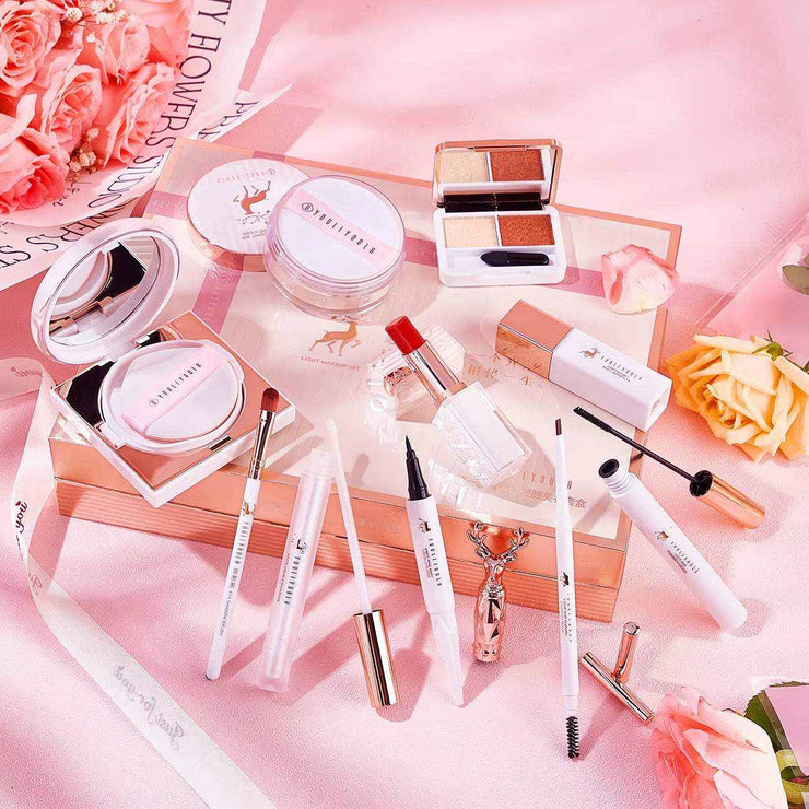 Makeup Kit Full Professional Concealer Cushion BB Cream Lipstick Birthday Valentine'S Day Gift Box Kit 10Pcs