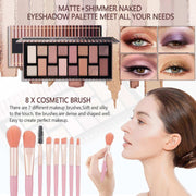 Makeup Kit for Teen Girls – Complete Makeup Set with Eyeshadow Palette, Eyeliner, Brush Set, Lip Gloss, Mascara & Eyebrow Pencil, Ideal Gift for Women