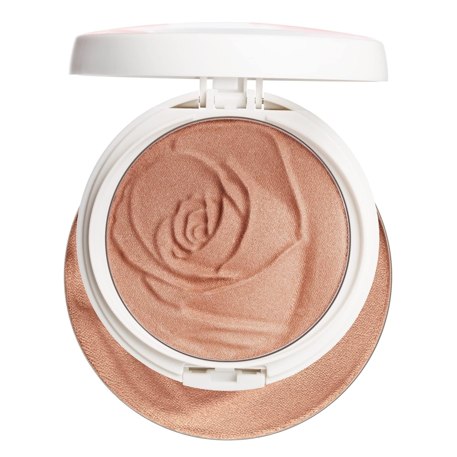 Rosé All Day Set & Glow Highlighter Face Makeup Powder Sunlit Glow, Dermatologist Approved