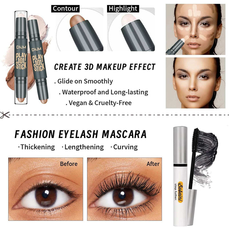 Makeup Set for Women, Girls & Teens – All-in-One Cosmetic Kit with 9-Color Eyeshadow Palette