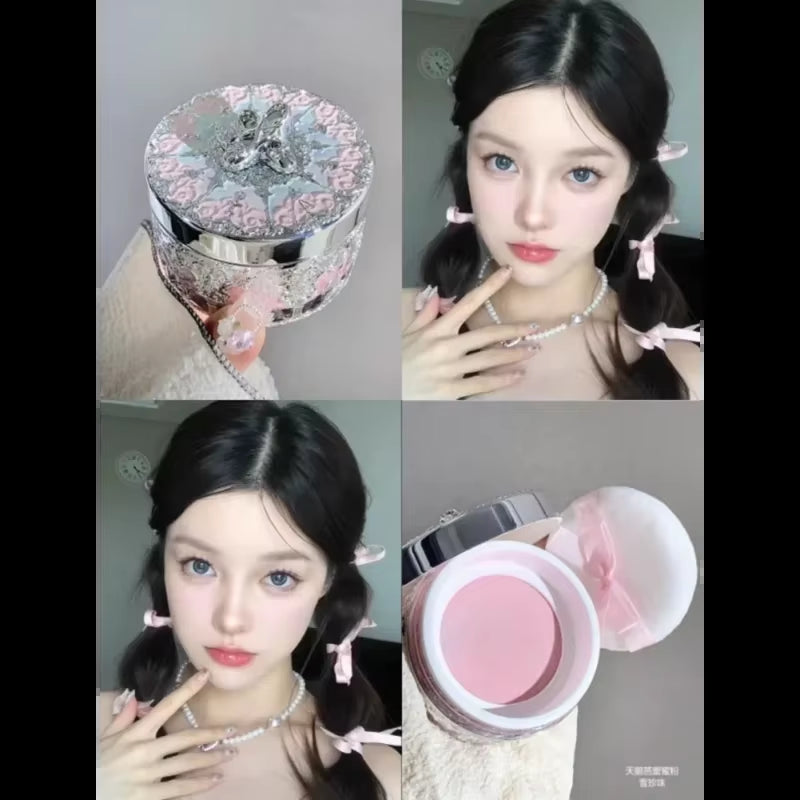 Flower Knows Swan Ballet Loose Powder Oil Control Long Lasting Matte Waterproof Sweatproof Korea Luxury Facial Makeup Cosmetics