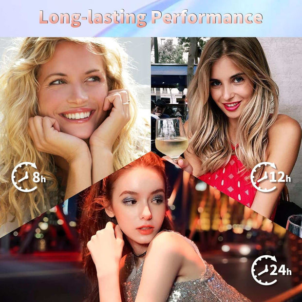 Makeup kit for teen girls with 9-color eyeshadow, liquid blush, lip gloss, mascara, and sequin cosmetic bag