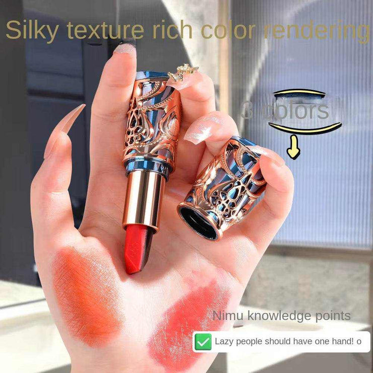 3 Color in 1 Matte Matt Waterproof Stay Lipstick 24 Hour Lip Stick Set for Women Long Lasting 24 Hours Labiales Permanentes Mate