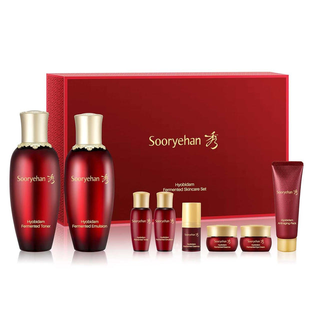 Ginseng Skincare Set - Hyobidam Korean Skin Care Set, Premium Gift Set for Intense Hydration, Firm Skin, Wild Ginseng, 13.53 Fl Oz